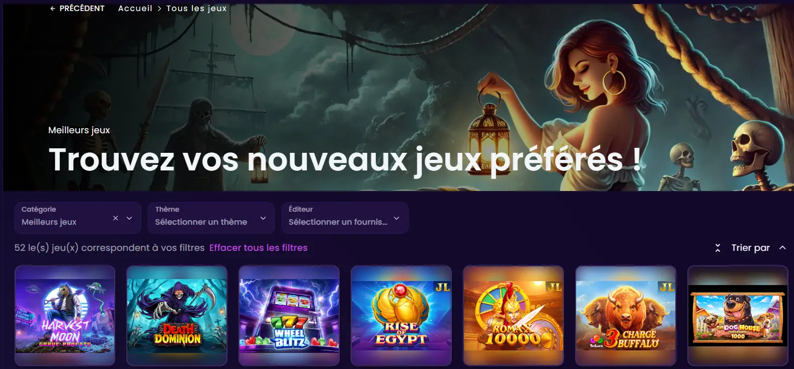 stepsino casino organisation du catalogue